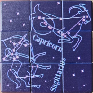 Constellation Capricorn Sagitarius pattern.